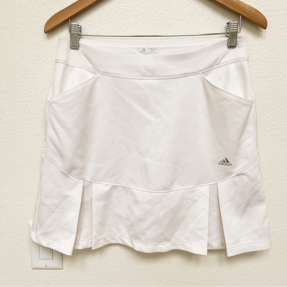 adidas Pants - Adidas Pleated Ruffle White Tennis Skort Size S